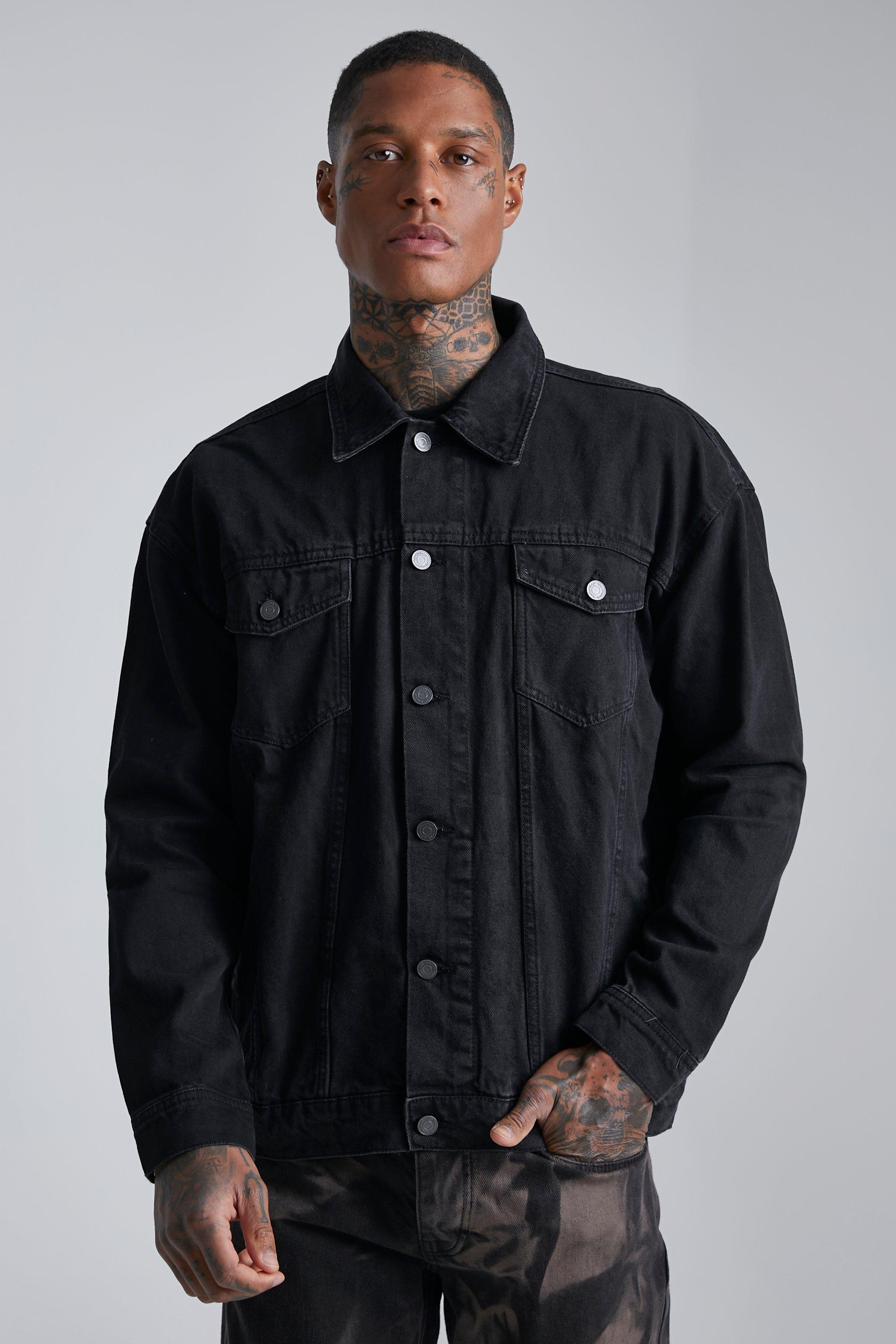 Boohoo man denim jacket hotsell